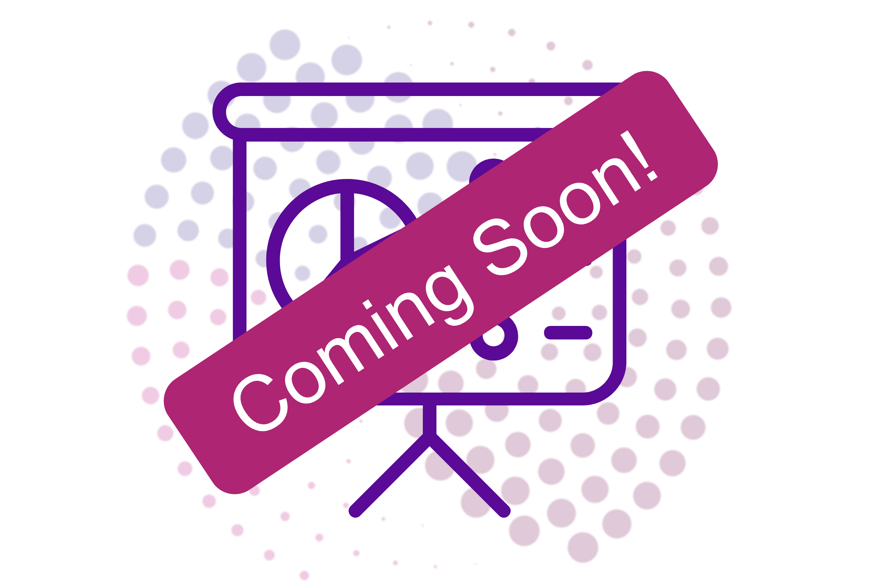 Banner running across with 'coming soon'on it